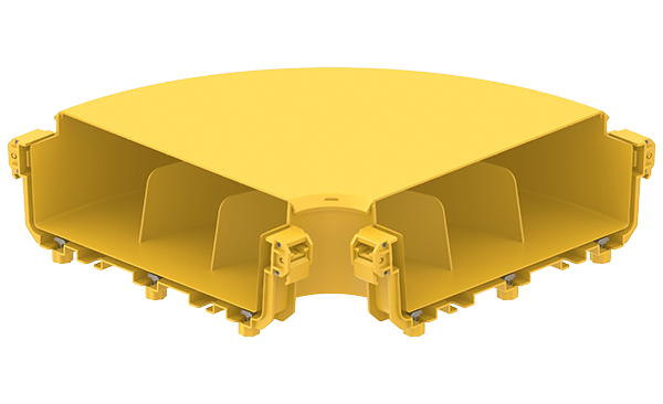 FDS_300mm 90˚ Horizontal Elbow Connection